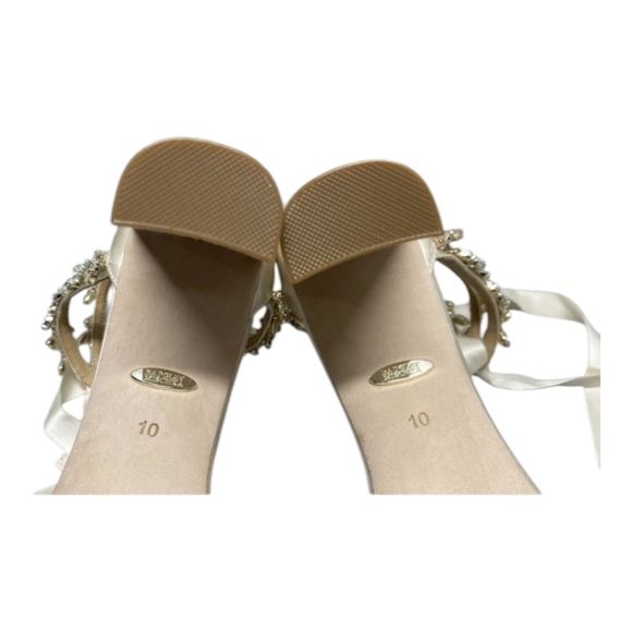 Badgley Mischka Women's US10 Everafter Heeled Sandal, Ivory MP5051 - Picture 7 of 8